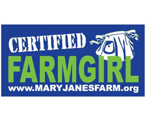MaryJanesFarm® "Certified Farmgirl" Bumper Sticker 
