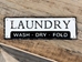 Metal Laundry Sign - EWA80514