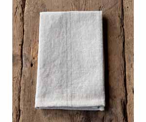 Pewter Pinstriped Woven Linen Cloth Napkin 