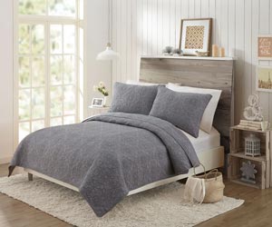 MaryJanes Home Darling Lace Grey Coverlet 
