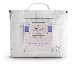 MaryJanesFarm® 100% Organic Cotton Mattress Pad 