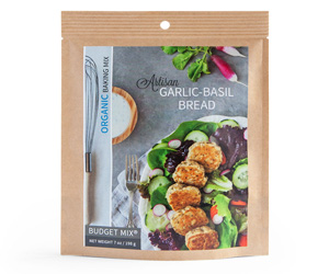 Organic Garlic-Basil Bread 